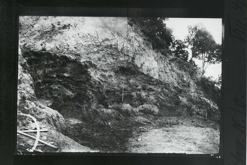 The first excavation