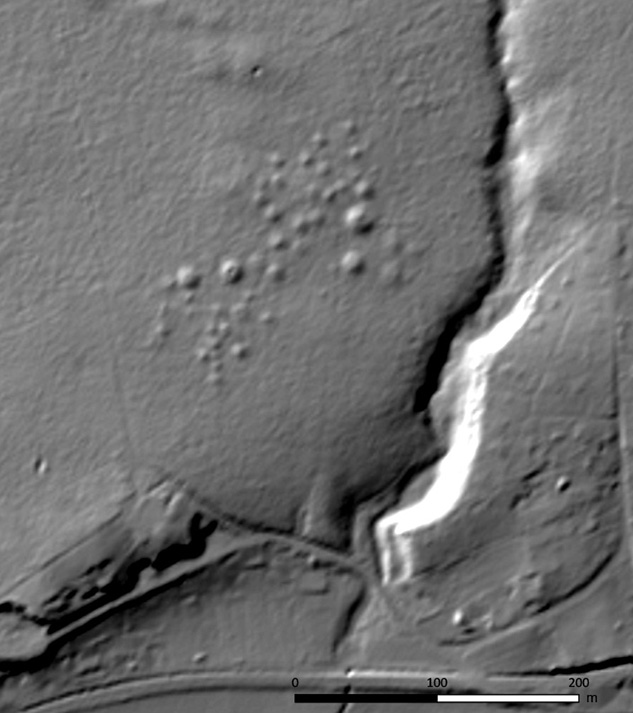 The Cemetery in the Digital Terrain Model (DTM)