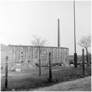 The factory building in April 1944