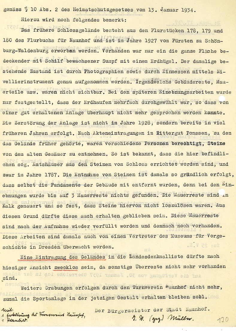 Eintragung in die Denkmalliste