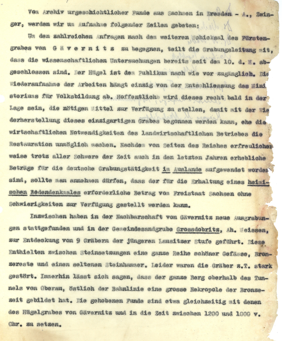 Erste Wiederaufbaupläne