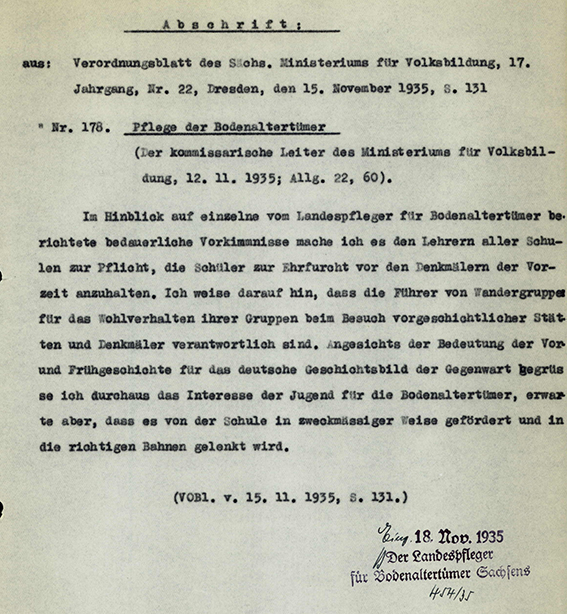 Respekt und „Ehrenschutz“ für Denkmale