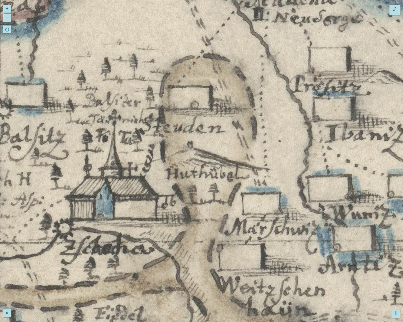 Erstmals 1733 kartiert